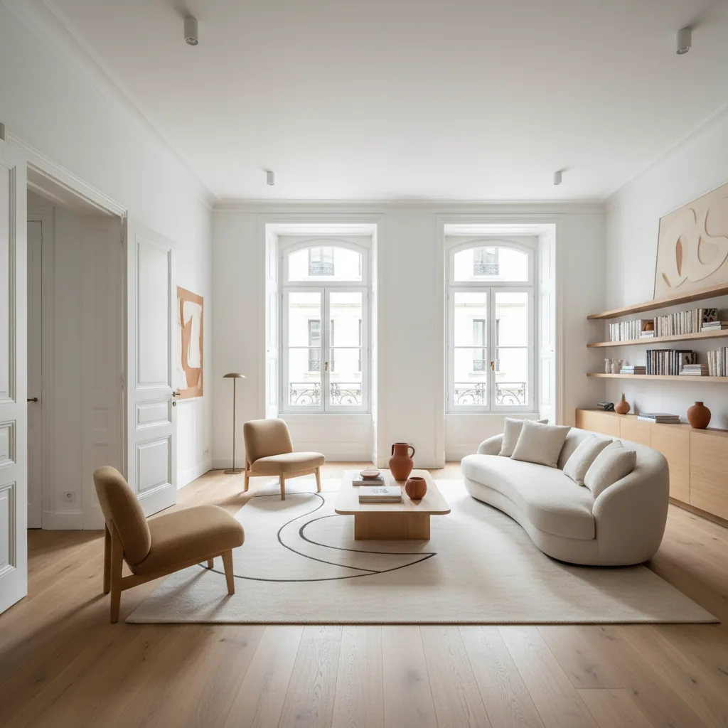 Piso reformado en Bilbao con salón comedor amplio y luz natural